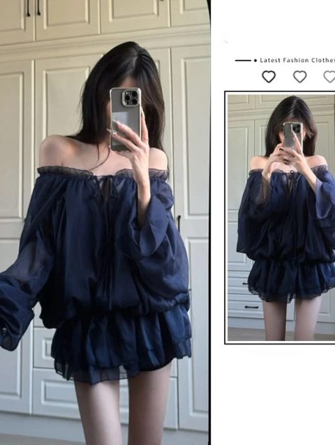 Spring Sexy Elegant Shirt Dress Women Casual Y2k Vintage Clothing Evening Party Blouse Office Lady Beach Korean Fashion Chic