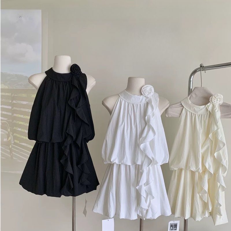 Spring Sexy Elegant Shirt Dress Women Casual Y2k Vintage Clothing Evening Party Blouse Office Lady Beach Korean Fashion Chic - Image 4