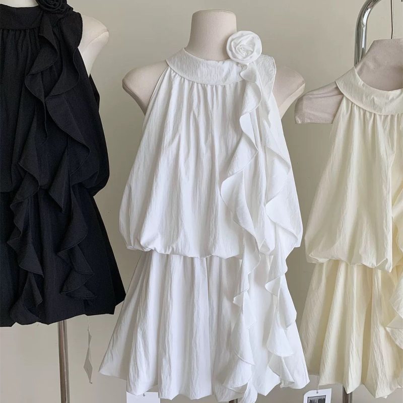 Spring Sexy Elegant Shirt Dress Women Casual Y2k Vintage Clothing Evening Party Blouse Office Lady Beach Korean Fashion Chic - Image 7