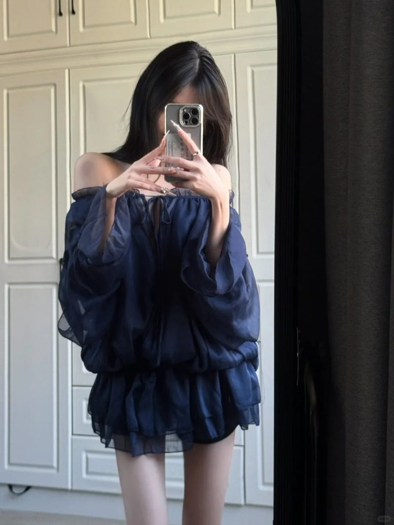 Spring Sexy Elegant Shirt Dress Women Casual Y2k Vintage Clothing Evening Party Blouse Office Lady Beach Korean Fashion Chic - Image 8