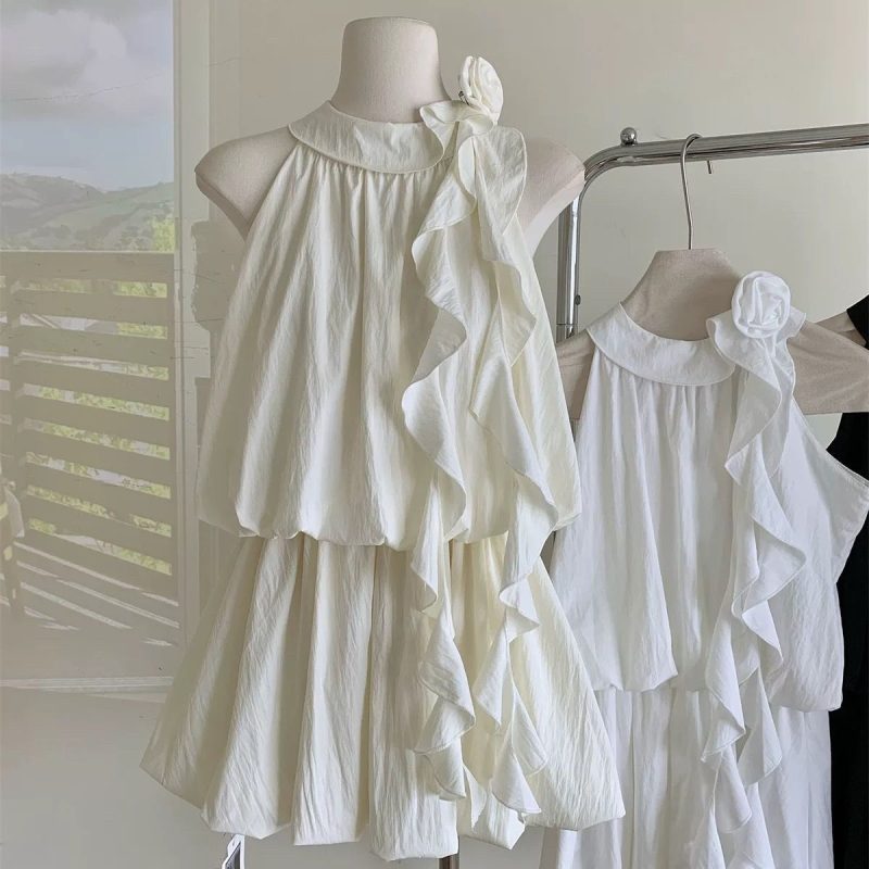 Spring Sexy Elegant Shirt Dress Women Casual Y2k Vintage Clothing Evening Party Blouse Office Lady Beach Korean Fashion Chic - Image 13