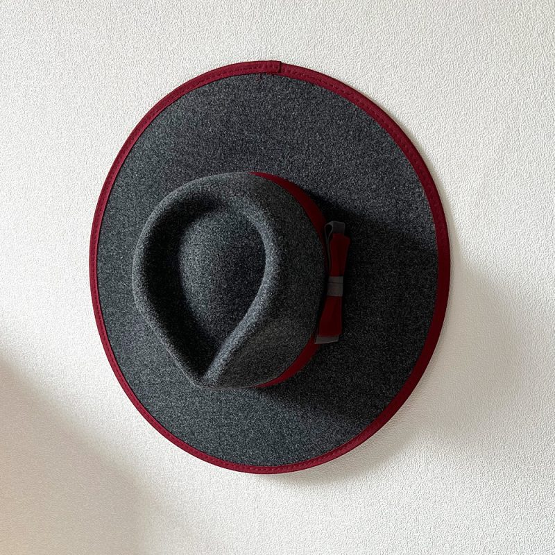 Elegant Fascinator Bow Tie Fedora Hat for Women 9.5cm Wide Brim Men Wool Church Jazz Hats Wedding Party Dress Cap - Image 15