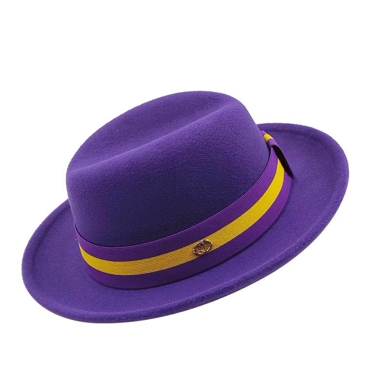 Pork pie hat brim men women Fedora classic gentleman bowler hat cosplay derby bowler English hat panama jazz hat wholesale - Image 18