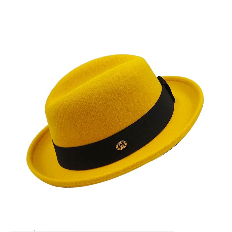 Pork pie hat brim men women Fedora classic gentleman bowler hat cosplay derby bowler English hat panama jazz hat wholesale - Image 29