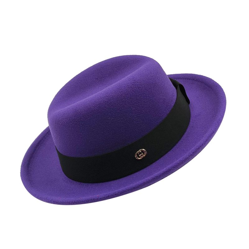 Pork pie hat brim men women Fedora classic gentleman bowler hat cosplay derby bowler English hat panama jazz hat wholesale - Image 35
