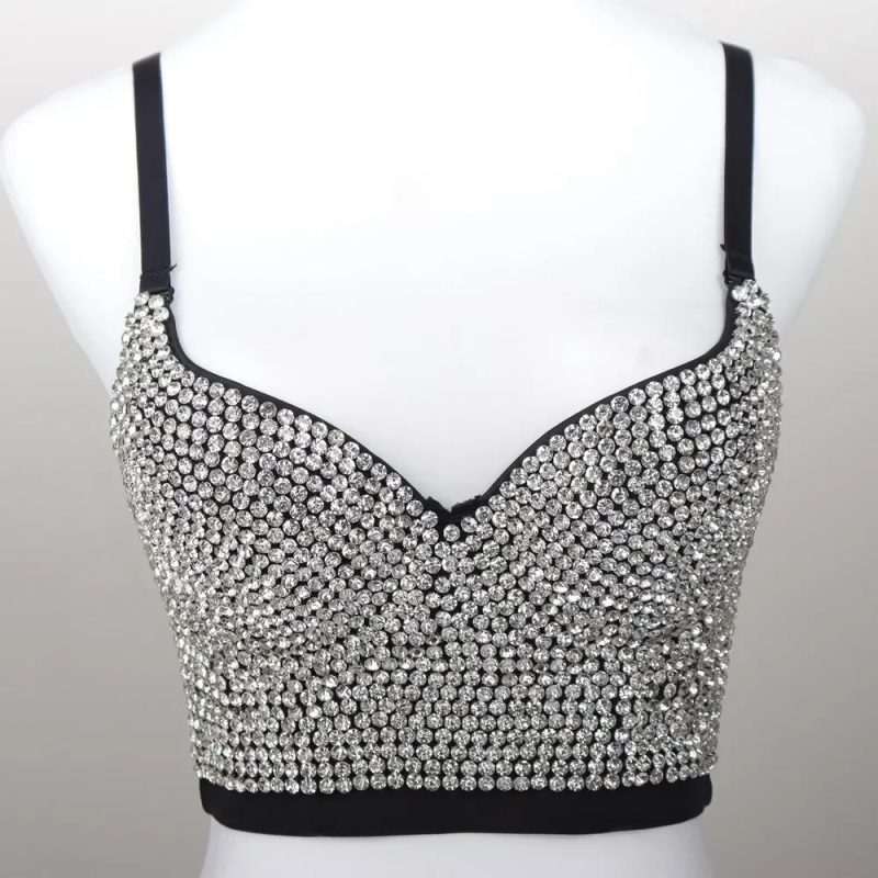 Fashion y2k Tank Top Women Shaper Blusa Stage Push Up Bra Ladies Crop Tops Sexy Halter Shirt Woman Clothes Bralette Corset Camis - Image 5