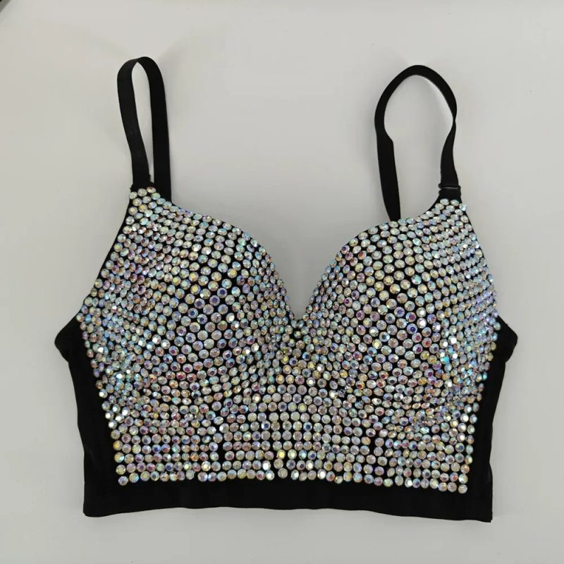 Fashion y2k Tank Top Women Shaper Blusa Stage Push Up Bra Ladies Crop Tops Sexy Halter Shirt Woman Clothes Bralette Corset Camis - Image 15
