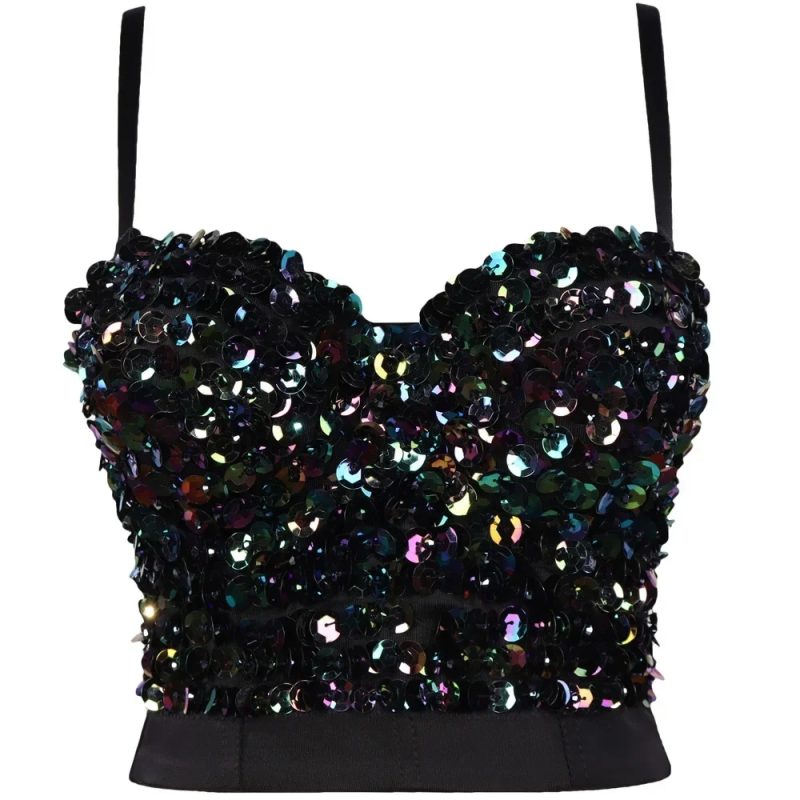 Fashion y2k Tank Top Women Shaper Blusa Stage Push Up Bra Ladies Crop Tops Sexy Halter Shirt Woman Clothes Bralette Corset Camis - Image 20
