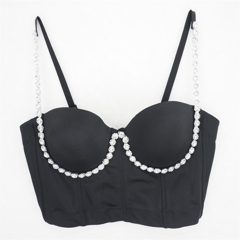 Quality Pearl Tank Tops Rhinestone Women Crop Top Club Clothes Streetwear Y2K Corset Woman Shaper Camis Fashion Feamale Clothing - Image 40