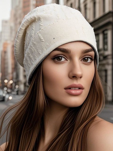 New Spring Autumn Warm Women Beanies Skullies Casual Knit Outdoor Soft Beauty Hat Adult Lady Striped Female Gorras Bone Sale
