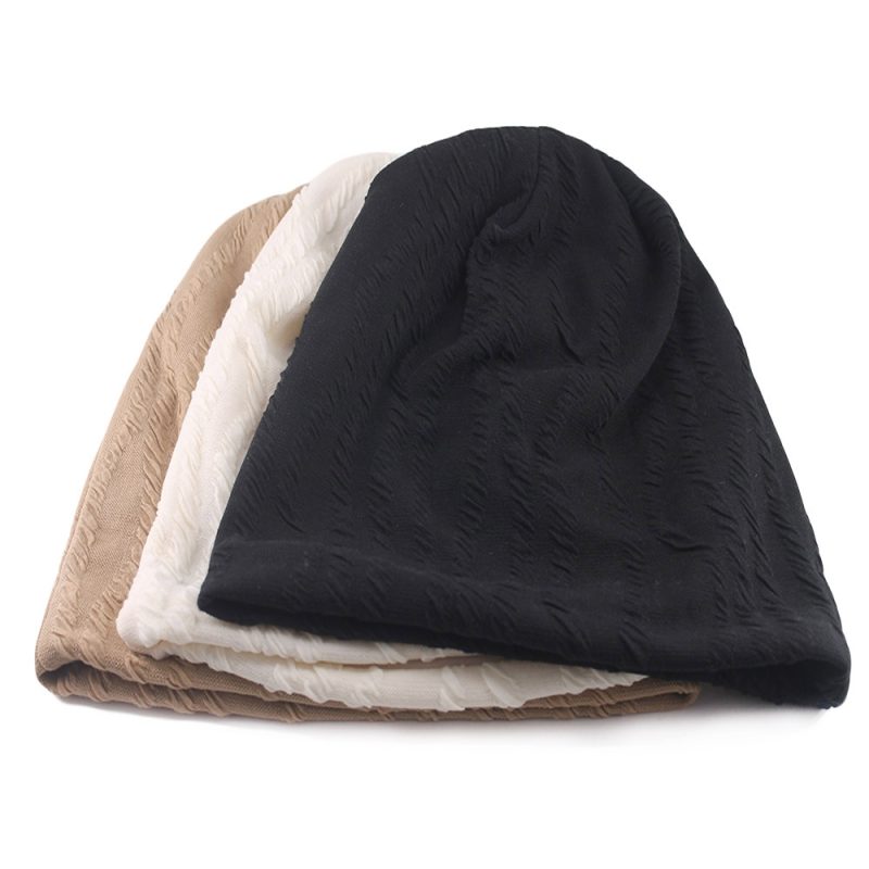 New Spring Autumn Warm Women Beanies Skullies Casual Knit Outdoor Soft Beauty Hat Adult Lady Striped Female Gorras Bone Sale - Image 3