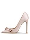 2024 New Bow Everyday Women's Shoes Ultra-Thin High Heels 12cm Pointed Shallow Mouth Sexy Banquet Party Dating Pumps