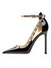 2024 new women's shoes daily banquet ultra-thin high heels 12 cm shallow mouth solid color birthday wedding patent leather pumps