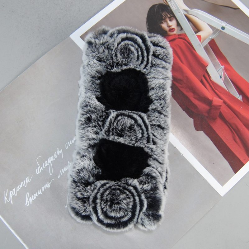 Fashion Lady Winter Natural Real Rex Rabbit Fur Hat Scarf High Quality Women Knit 100% Genuine Fur Hat Muffler Sets Girl Fur Cap - Image 7