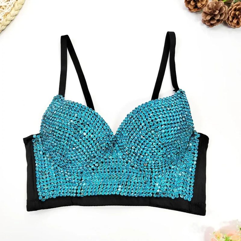 Summer High End Tops Women Corset Luxury Bling Diamond Sequined y2k Tank Woman Clothes Quality Push Up Bustier Ladies Crop Top - Image 27
