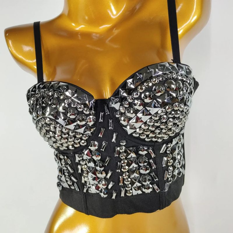 Summer High End Tops Women Corset Luxury Bling Diamond Sequined y2k Tank Woman Clothes Quality Push Up Bustier Ladies Crop Top - Image 31
