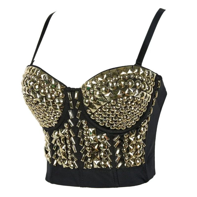 Summer High End Tops Women Corset Luxury Bling Diamond Sequined y2k Tank Woman Clothes Quality Push Up Bustier Ladies Crop Top - Image 36