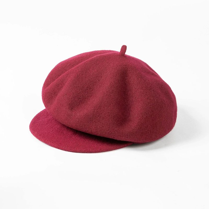 New Winter Britain Elegance 100% Wool Berets Women Fashion Pumpkin Fedoras Hat Ladies Leisure Painter Hat Female Festival Gift - Image 11