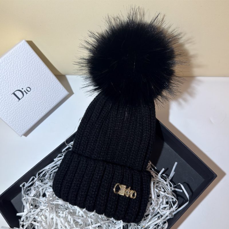 Winter Brand Female Fur Pom Poms hat Winter Hat For Women Girl 's Hat Knitted Beanies Cap Hat Thick Women Skullies Beanies - Image 19