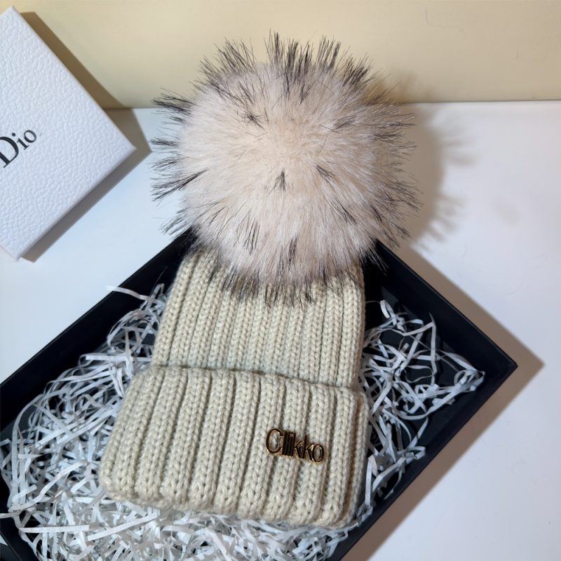 Winter Brand Female Fur Pom Poms hat Winter Hat For Women Girl 's Hat Knitted Beanies Cap Hat Thick Women Skullies Beanies - Image 23