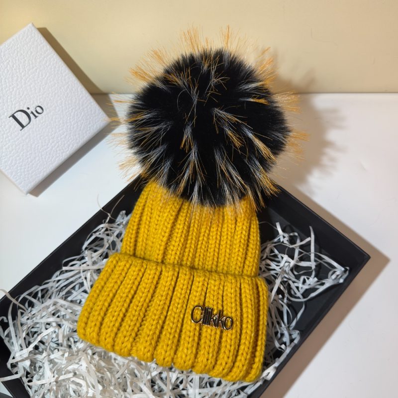 Winter Brand Female Fur Pom Poms hat Winter Hat For Women Girl 's Hat Knitted Beanies Cap Hat Thick Women Skullies Beanies - Image 24