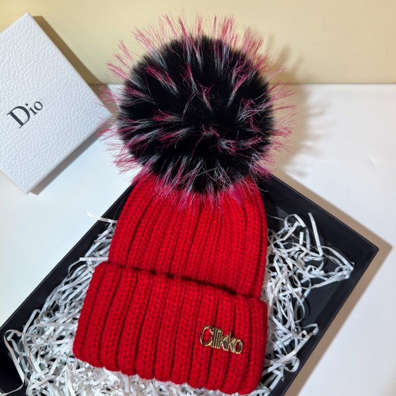 Winter Brand Female Fur Pom Poms hat Winter Hat For Women Girl 's Hat Knitted Beanies Cap Hat Thick Women Skullies Beanies - Image 26