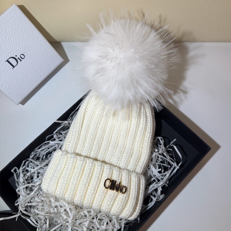 Winter Brand Female Fur Pom Poms hat Winter Hat For Women Girl 's Hat Knitted Beanies Cap Hat Thick Women Skullies Beanies - Image 20