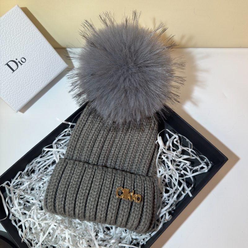 Winter Brand Female Fur Pom Poms hat Winter Hat For Women Girl 's Hat Knitted Beanies Cap Hat Thick Women Skullies Beanies - Image 27