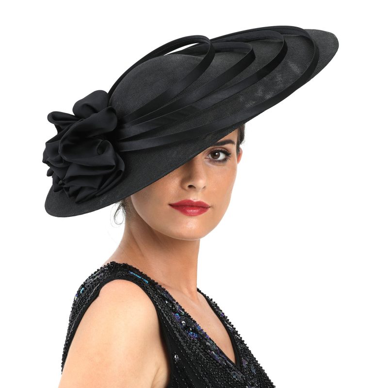 Christmas Sinamay Fascinator Perfect Wedding Hat Unique Derby Party Hat Fashion Church Hats Bride Headband Fascinators for Women - Image 5
