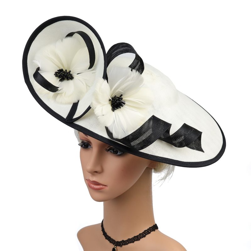 Christmas Sinamay Fascinator Perfect Wedding Hat Unique Derby Party Hat Fashion Church Hats Bride Headband Fascinators for Women - Image 8