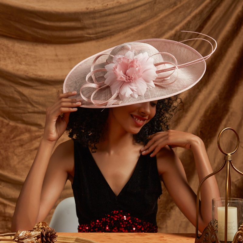Christmas Sinamay Fascinator Perfect Wedding Hat Unique Derby Party Hat Fashion Church Hats Bride Headband Fascinators for Women - Image 11