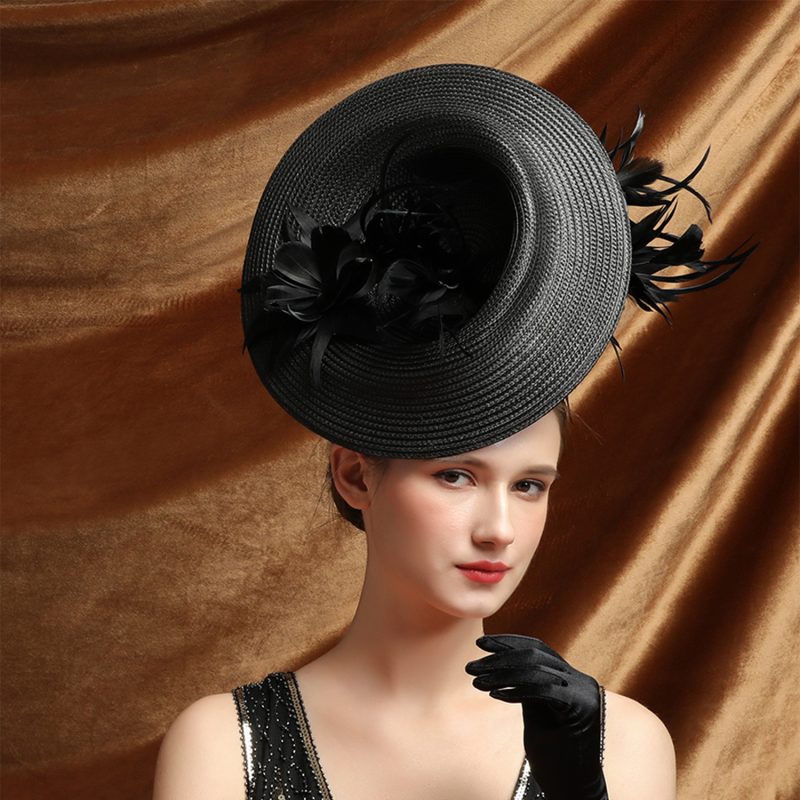Christmas Sinamay Fascinator Perfect Wedding Hat Unique Derby Party Hat Fashion Church Hats Bride Headband Fascinators for Women - Image 13