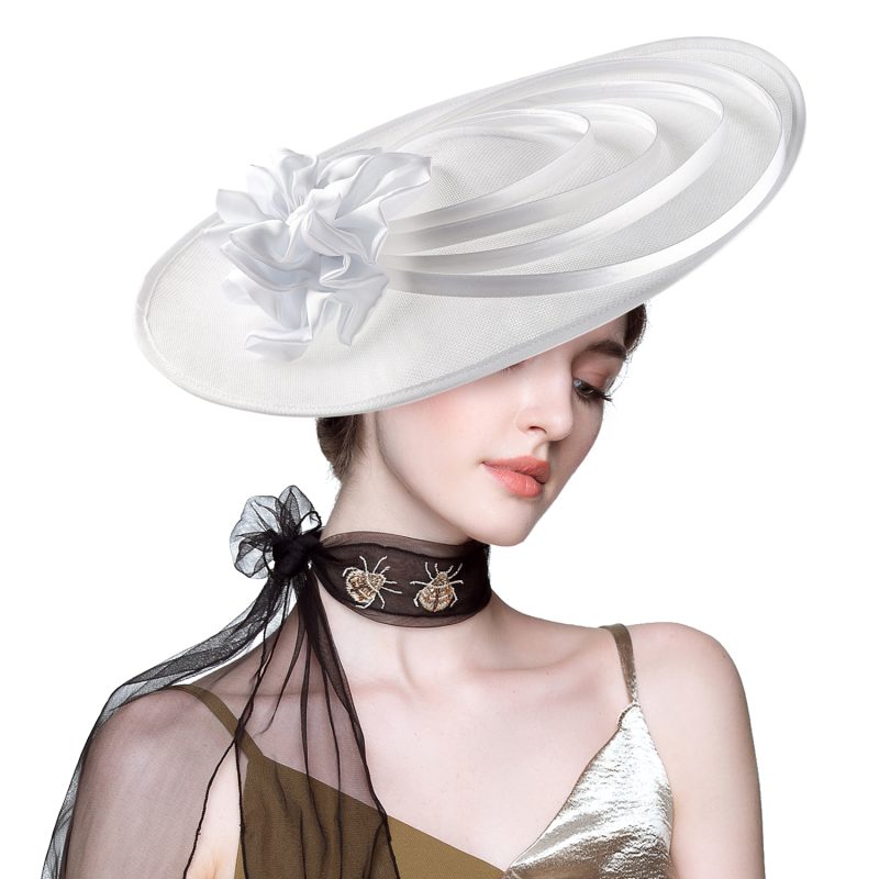 Christmas Sinamay Fascinator Perfect Wedding Hat Unique Derby Party Hat Fashion Church Hats Bride Headband Fascinators for Women - Image 15