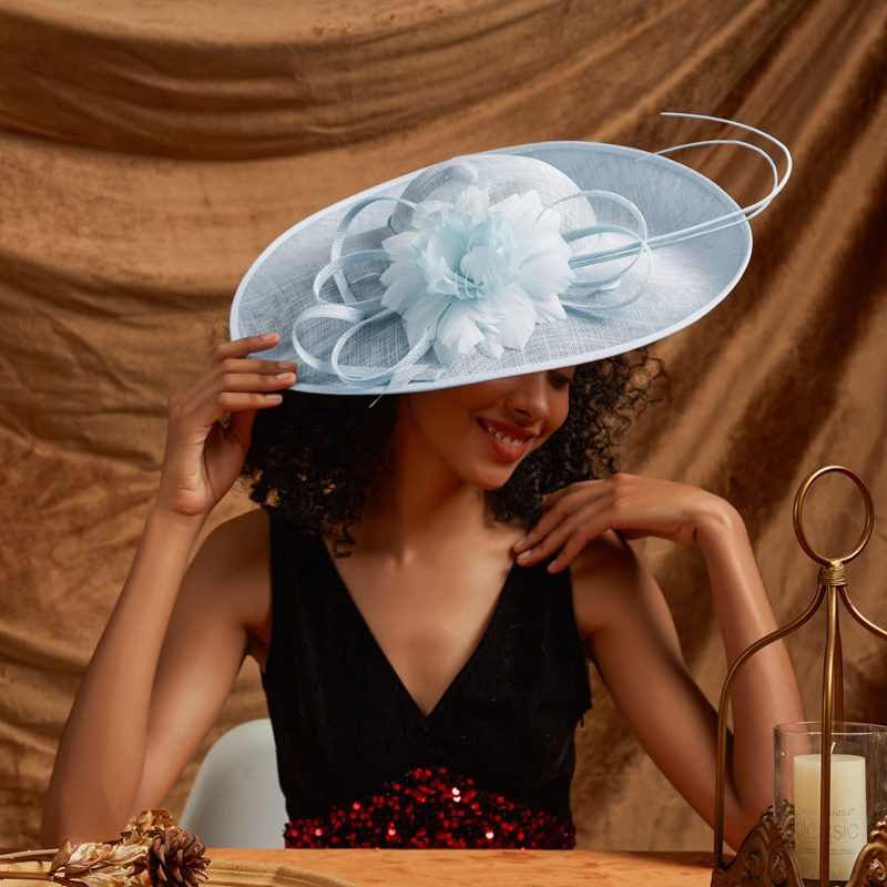 Christmas Sinamay Fascinator Perfect Wedding Hat Unique Derby Party Hat Fashion Church Hats Bride Headband Fascinators for Women - Image 17