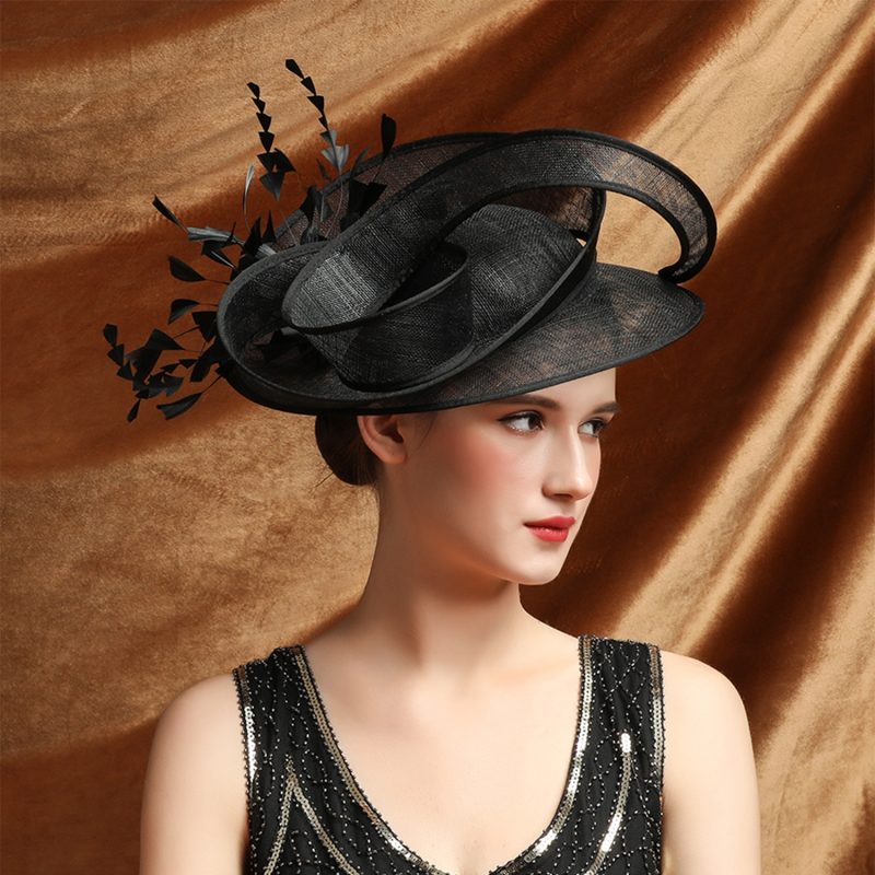 Christmas Sinamay Fascinator Perfect Wedding Hat Unique Derby Party Hat Fashion Church Hats Bride Headband Fascinators for Women - Image 18
