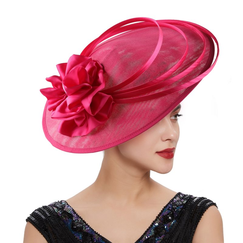 Christmas Sinamay Fascinator Perfect Wedding Hat Unique Derby Party Hat Fashion Church Hats Bride Headband Fascinators for Women - Image 19