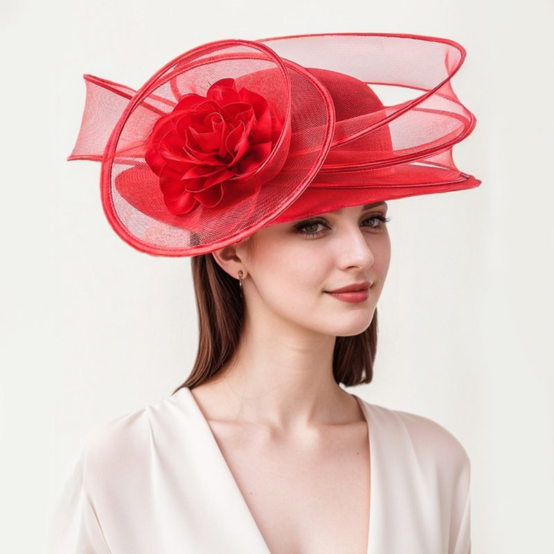Christmas Sinamay Fascinator Perfect Wedding Hat Unique Derby Party Hat Fashion Church Hats Bride Headband Fascinators for Women - Image 27