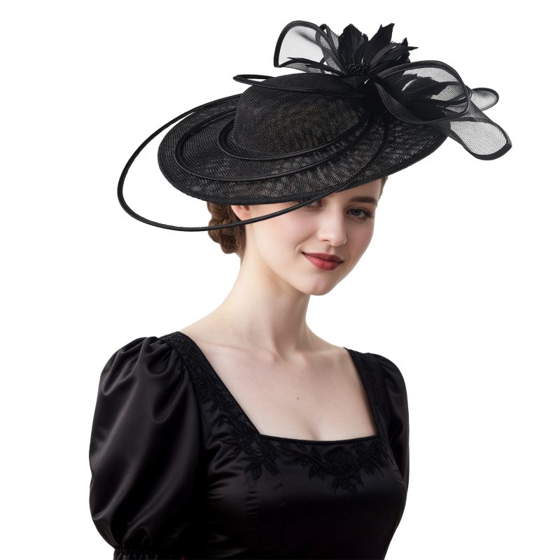 Christmas Sinamay Fascinator Perfect Wedding Hat Unique Derby Party Hat Fashion Church Hats Bride Headband Fascinators for Women - Image 38
