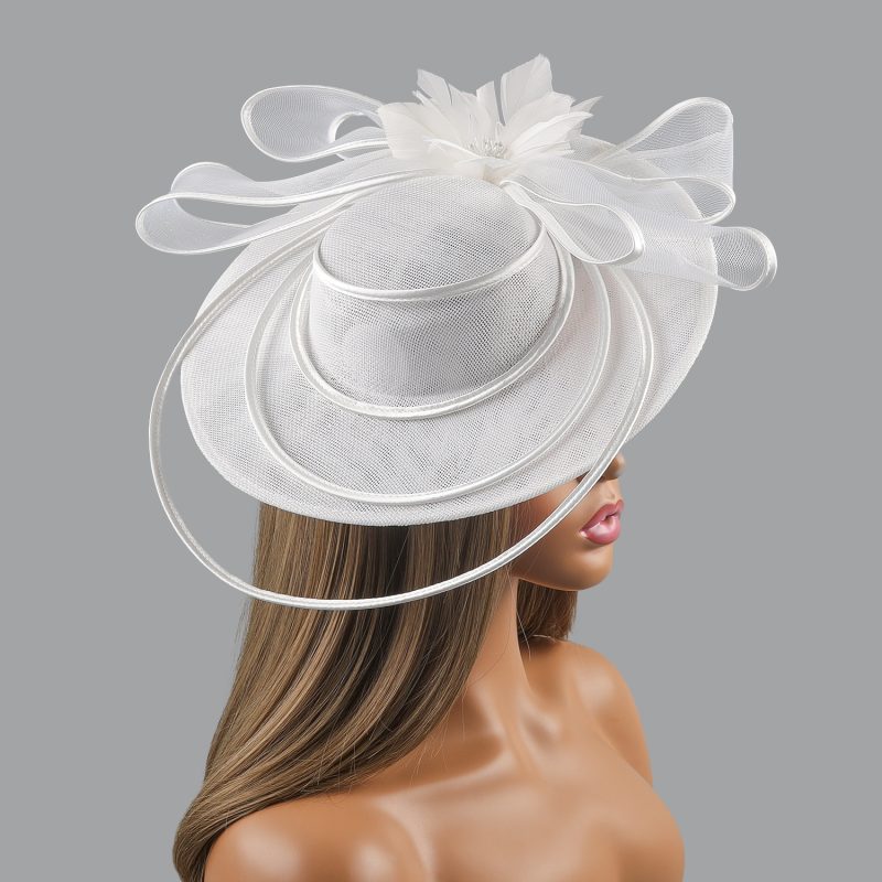 Christmas Sinamay Fascinator Perfect Wedding Hat Unique Derby Party Hat Fashion Church Hats Bride Headband Fascinators for Women - Image 46