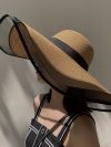 Women Sun Hat Big Eaves Waves Beach Cap Ladies Hat Big Brim Sun Visors UV Cut Bucket Panama Cap Foldable Straw Sunscreen Vintage