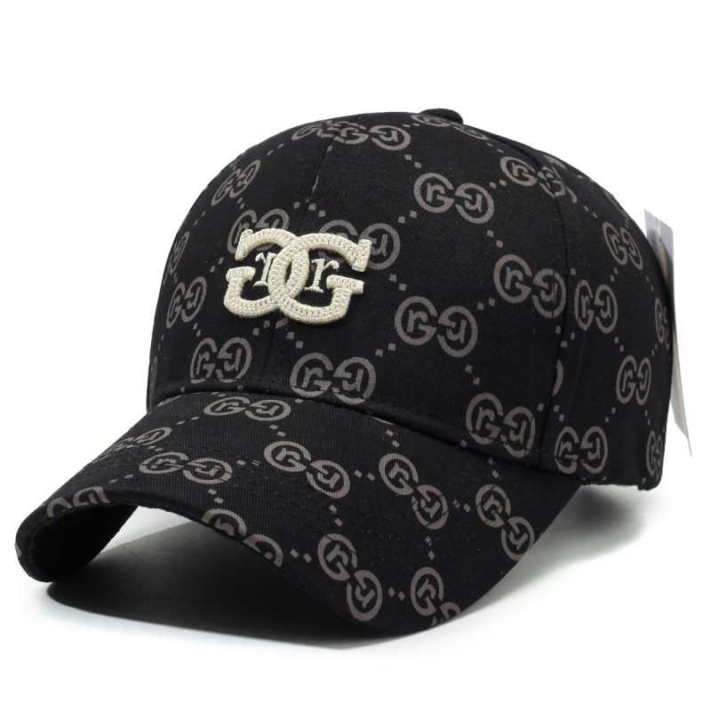 Korean version of baseball cap 2025 spring and summer new old flower hat women full of letters ins trendy cap men - Image 9