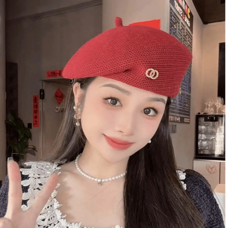 Korean Version Versatile And Stylish Beret Hat For Spring and Summer, Lightweight, Breathable And Fashionable Beret Hat - Image 3