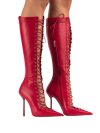 2025 Spring/Summer New Lace Short Mesh Cool Boots Side Zipper Banquet Slimming High Heels Sexy Knee Length Women's Boots