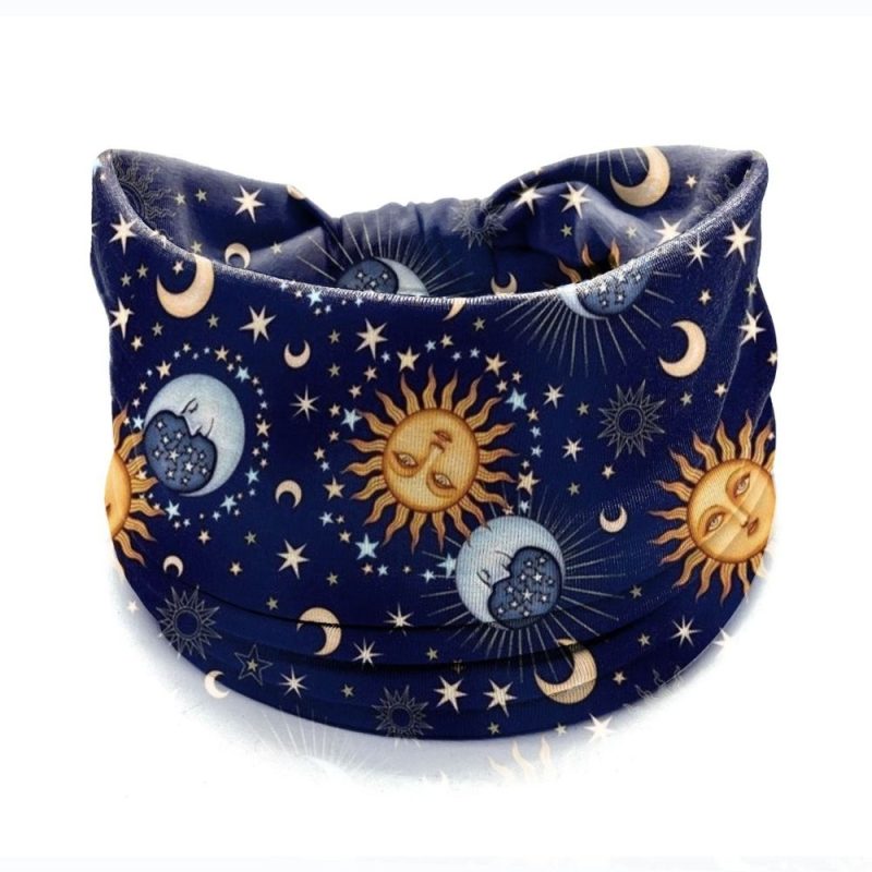 Bohemia Print Wide Headbands New Vintage Elastic Knot Turban Headwrap for Women Girls Soft Print Yoga Bandana Hair Accessories - Image 8