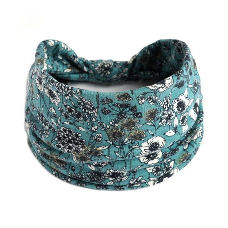 Bohemia Print Wide Headbands New Vintage Elastic Knot Turban Headwrap for Women Girls Soft Print Yoga Bandana Hair Accessories - Image 31