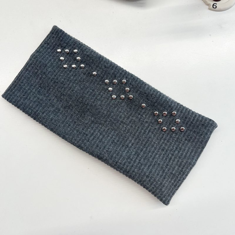 Punk Girl Hollowed Out Eyelets Wide Elastic Headband Stretchy Metal Rock Steampunk for Sports Headbands Hair Accessories - Image 19