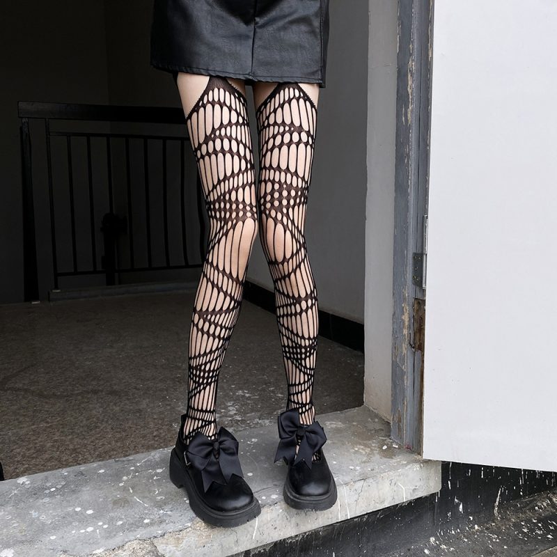 Fashion Sexy Women Pantyhose Tights Sexy Mesh Fishnet Pantyhose Nylon Irregularity leggings Stocking Female Conjoined Socks - Image 14