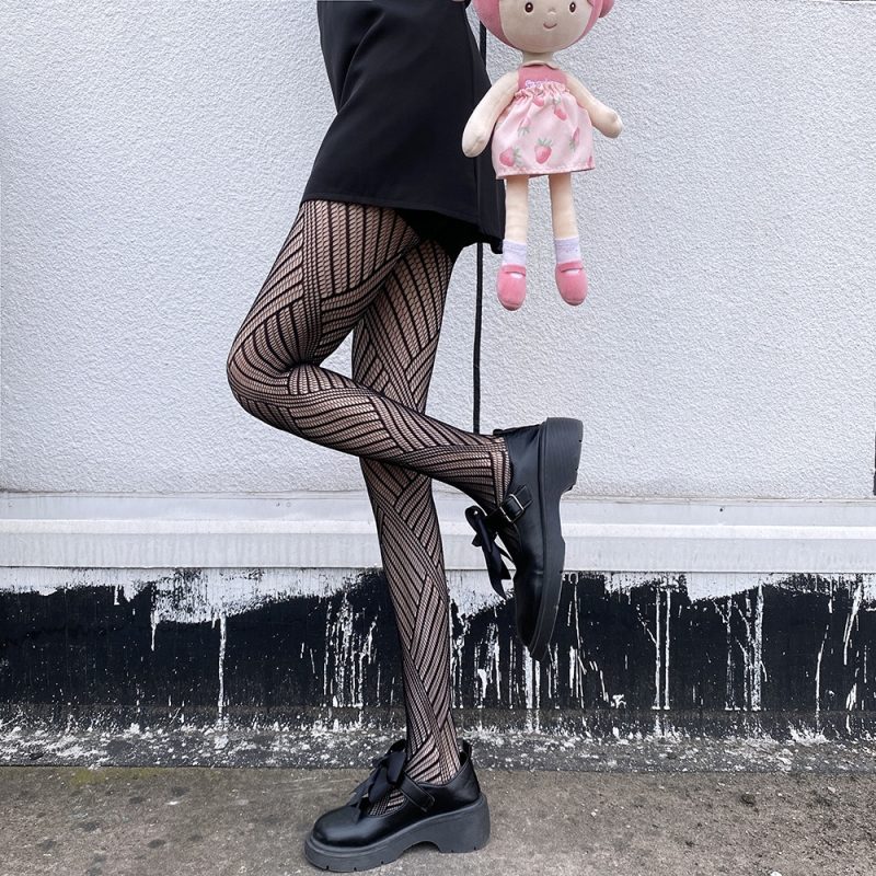 Fashion Sexy Women Pantyhose Tights Sexy Mesh Fishnet Pantyhose Nylon Irregularity leggings Stocking Female Conjoined Socks - Image 19