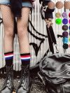 Sexy Women Fishnet Pantyhose Multicolor Plus Size Stocking Colored Small Middle Big Mesh Fish Nets Tight Anti Hook Nylon Tights