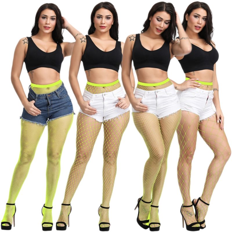 Sexy Women Fishnet Pantyhose Multicolor Plus Size Stocking Colored Small Middle Big Mesh Fish Nets Tight Anti Hook Nylon Tights - Image 7